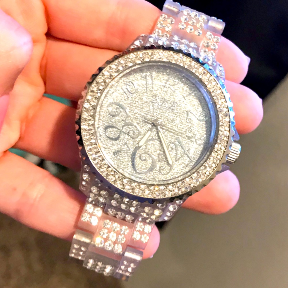 Bke buckle diamond crystal watch!